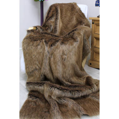 Johanna giant faux fur throw sale